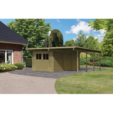 Carport doppelt Eco 2 A integr. Abstellraum