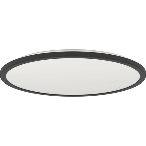 Lampe de salle de bain avec télécommande Rovito-R rond - noir - Ø 50cm - 901455 (1/3)