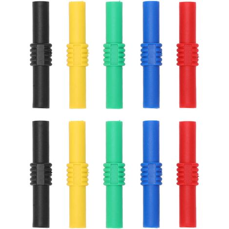 Isolierter Bananenstecker (weiblich auf weiblich), 4 mm, 5 Farben, für USV-Anlagen und Industrieanlagen (1/5)