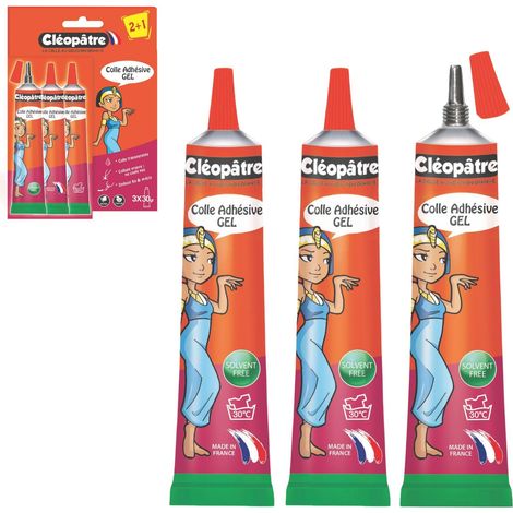 Lot de 2 Tubes de Colle gel forte universelle + 1 (1/2)