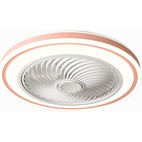 Prix Usine Nordic Télécommande Abs Lampe de Plafond Led Gradation en Continu Fer Fan Lumière Moderne Simple Acrylique Ventilateur Suspension Villa Chambre Salon Salle à Manger Chambre D'Enfants（rose） (1/5)