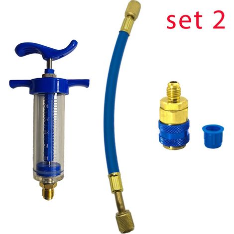 Outil de pulvérisation de colorant pour huile moteur de véhicule climatisé, tuyau de remplissage de liquide de refroidissement pur de 1 oz et 1/4" de haute qualité (1/5)