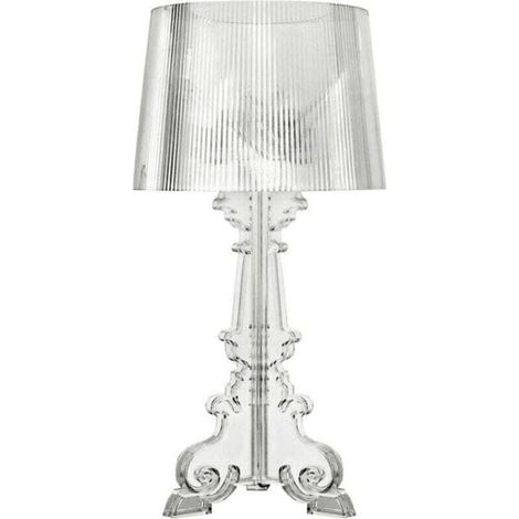 Lampe de Table - Petite Lampe de Salon Design - Bour Transparent - Acrylique, Plastique (1/4)
