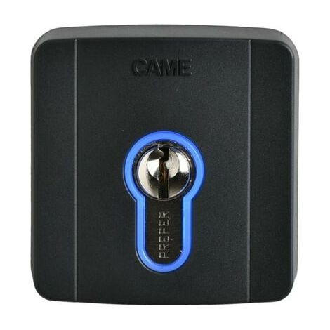 Sélecteur À Clé Encastré - IP44 - Rétroéclairage Bleu - 12-24 V AC/DC - Compatible Clés DIN - Unité (1/5)