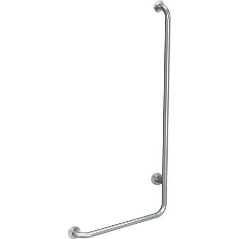 KWC AR Winkelgriff, CONTINA, Edelstahl,  Winkel 90 Grad, Ausf. li, 493x828x82 mm