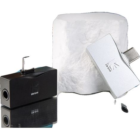 DAC Kopfhörerverstärker, 384 kHz Abtastung, tragbares Design, WEISS (1/5)
