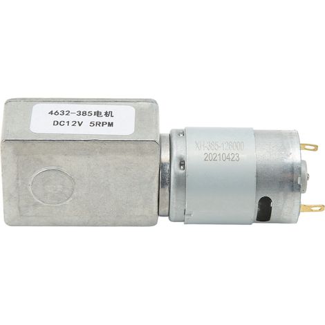 Moteur à engrenages à vis sans fin 5RPM, auto-blocage, réducteur de précision, 12V DC (1/5)