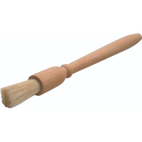 KitchenCraft Spazzola da forno de Spazzola di legno con setole naturali morbide, de Spazzola da cucina con manico ergonomico, 25 cm - Legno