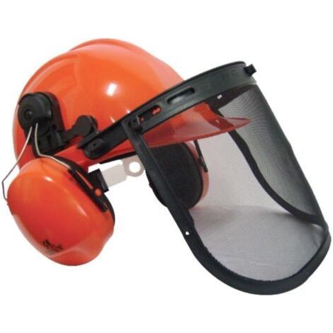 Casque de protection complet,débroussailleuse , avec oreillettes anti-bruit (1/3)