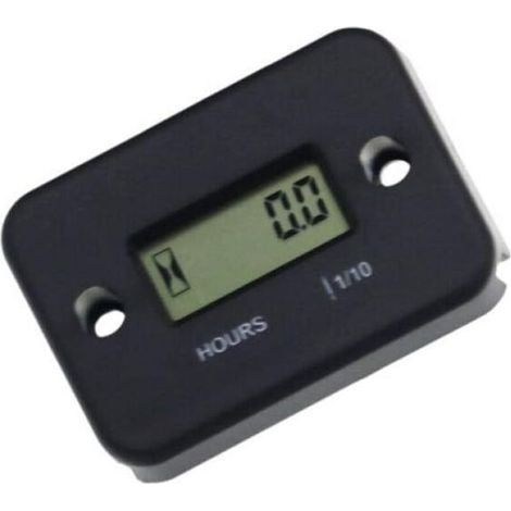 Waterproof LCD Screen Digital Hour Meter Portable Engine Gauge Hour Meter Motorcycle Boat Engine Hour Meter (1/5)