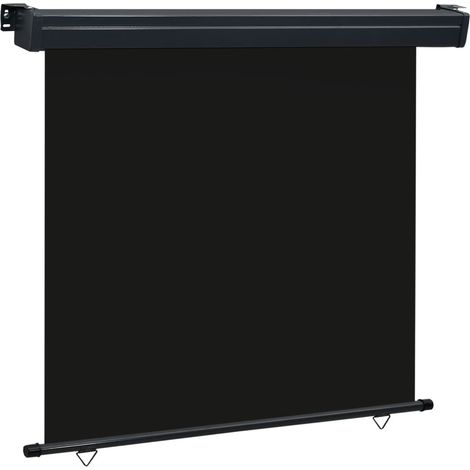 Auvent latéral de balcon 170x250 Noir 2 (1/5)