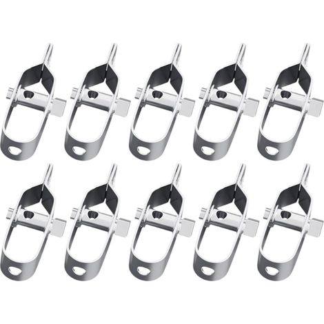 Kit de connecteurs de tendeur de Fil de clôture 10x, Accessoires de tendeur de Corde, de Fil pour clôture électrique de Ferme, 120mm (1/5)