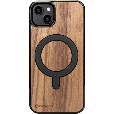 Custodia in legno Bewood per iPhone 15 Plus NOCE AMERICANO con MagSafe (1/3)