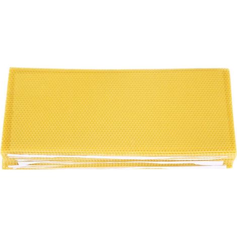 Ulisem 30 pcs Feuilles de Miel d'Abeille/Fond de Cire de Ruche/Peigne de Miel de Ruche Ciré/Équipement d'Apiculture/Peigne d'Abeille/Cadre de Miel/Fondation de Cellule de rite