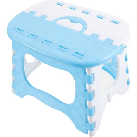 Tabouret Pliant Portable Grand Format Antidérapant avec Poignée Escabeau Léger pour Cuisine Salle De Bain Camping Et Enfants (1/5)