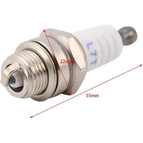 Bougie D Allumage - 55 X 22 Mm - Pour Tondeuse À Gazon Et Tronçonneuse - Compatible Moteurs Briggs Et Stratton - 1 Pièce (1/4)