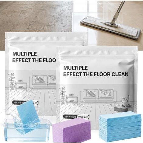 Bandes nettoyantes pour sols - 200 unités - Pastilles nettoyantes hydrosolubles pour sols - Nettoyant multi-usages (1/5)