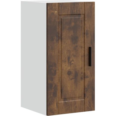 Armario de pared práctico para cocina 30 x 31 x 60 cm estilo moderno madera de ingeniería acabado roble ahumado 020050327 (1/5)