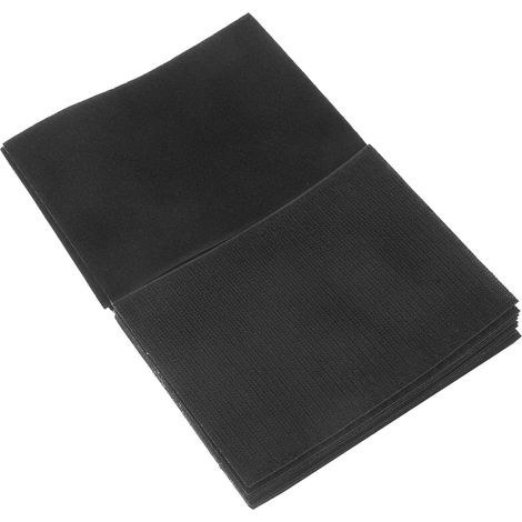 Bandes Adhésives Auto-agrippantes en Nylon Noir 12 Paires pour Fixation Murale et Tapis, Design Professionnel, Utilisation Polyvalente et Facile à Transporter (1/5)