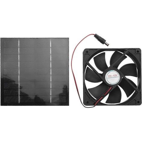 Extracteur d'air solaire 20 W - Solution de ventilation de 15 cm pour chenils. poulaillers et camping-cars (1/5)