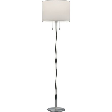 Piantana da Interno a LED in Metallo Nickel Opaco (1/4)