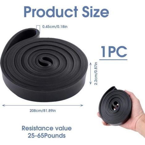 Bande Elastique Musculation, Bandes de Résistance Bandes Élastique de Résistance 25-50 LBS Bande Elastique Fitness Elastique (1/4)