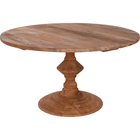Mesa Redonda Comedor Teca Reciclada 140X140X75 (1/5)