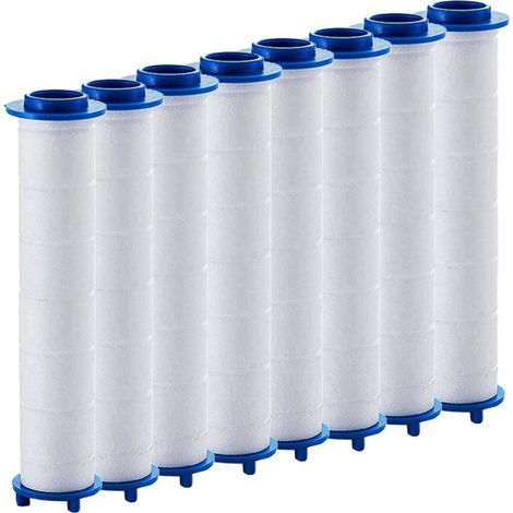 CCYKXALot De 8 Filtres À Pommeau De Douche 11.5Cm Filtre en Coton PP De Remplacement pour AméLiorer La Qualité De l'eau Et RéDuire Les ImpuretéS Domestiques (1/5)