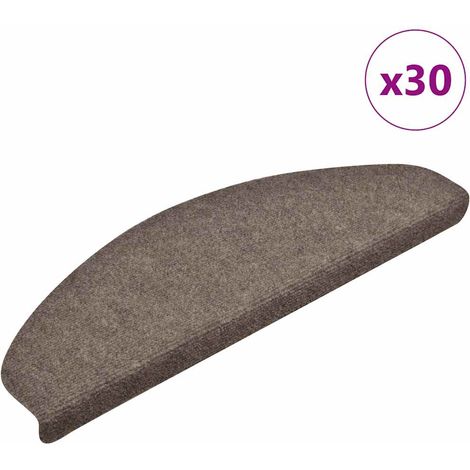 Stufenmatten Selbstklebend 30 Stk. 65x21x4 cm Beige Halbrund Groß