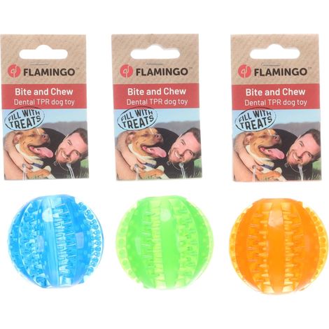 Jouet Balle pour Chien - Diamètre de 6,8cm - Couleurs Vives, Résistant et Polyvalent - Idéal pour Jeu Actif et Entrainement - Pas de Choix Possible (1/2)