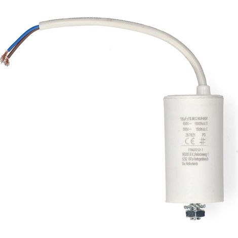 Nedis Multipack Kondensator / 16 uF / 450 V / Drahtleitung / 10 Stück - 10 Stück