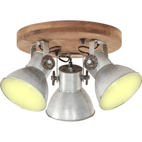 Deckenlampe Industriestil 25 W Silbern 42x27 cm E27