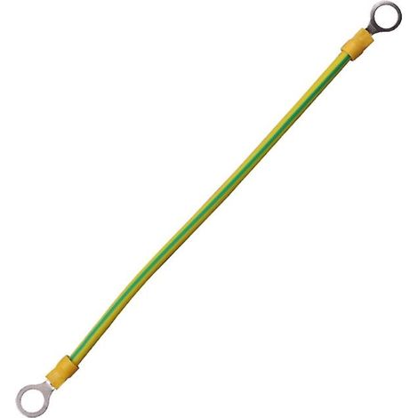 Fil de terre photovoltaïque jaune-vert, diamètre du trou : 9 mm (1/5)