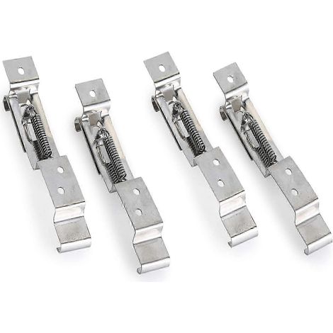 Clips de fixation pour plaque d'immatriculation de remorque, support de plaque d'immatriculation en acier inoxydable, ressort, 2 paires (1/5)