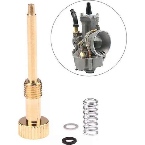 Vis de réglage du mélange air/essence pour carburateur de moto (compatible avec PWK 21-34-JXLGV) - 1 jeu (1/4)