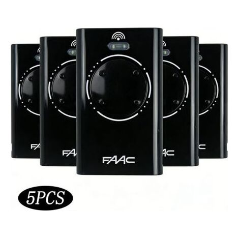 FAAC XT4 868 Schwarze Fernbedienung, 5er-Pack – Schwarz (1/5)