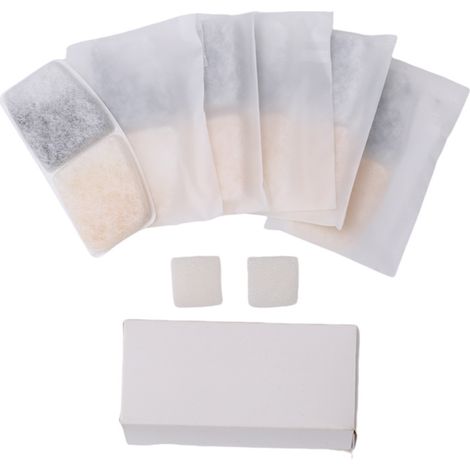 Cartouche filtrante pour distributeur d'eau pour animaux, remplaçable, en résine de charbon actif et coton, spécialement conçue pour les animaux. (1/5)