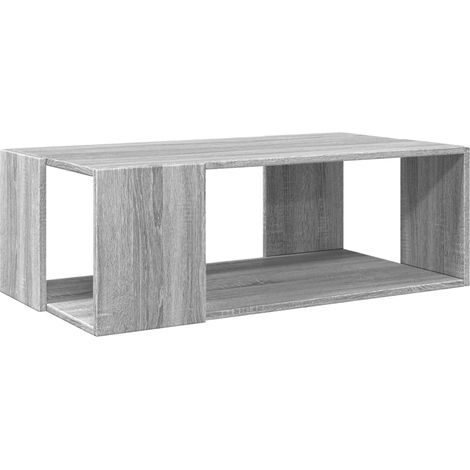 Tavolino Salotto Grigio Sonoma 89,5x48x30 cm Legno Multistrato vidaXL