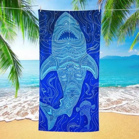Serviette De Plage - Microfibre 70 x 140 cm - Absorbante Séchage Rapide - Pour Plage Camping Randonnée - 1 Pièce (1/5)
