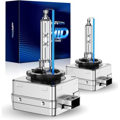 D3S Xenon Ampoules, 35W 6000K 800% Distance d'éclairage, Ampoule Xenon D3S HID Bulbs 2pcs (1/5)