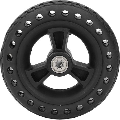 Roue de rechange pour chariot à main, pneu plein en caoutchouc TPE de 6 pouces, antidérapante, supportant une charge de 75 kg. (1/5)