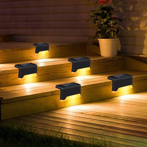 Lot de 5 lampes solaires de terrasse, lampes LED étanches-AquaForge (1/5)