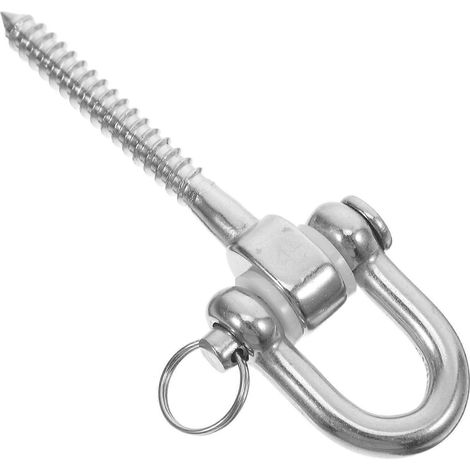 Crochets de suspension robustes en acier inoxydable, pivotants et lisses, pour hamacs, balançoires de porche, terrasse ou aire de jeux, sacs de frappe (1/5)