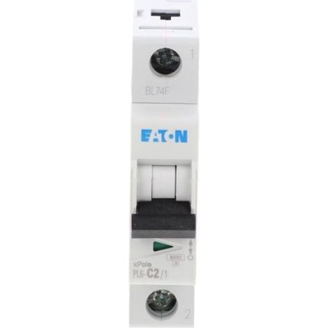 Interruttore automatico 1P C 2A 6kA AC PL6-C2/1 286528