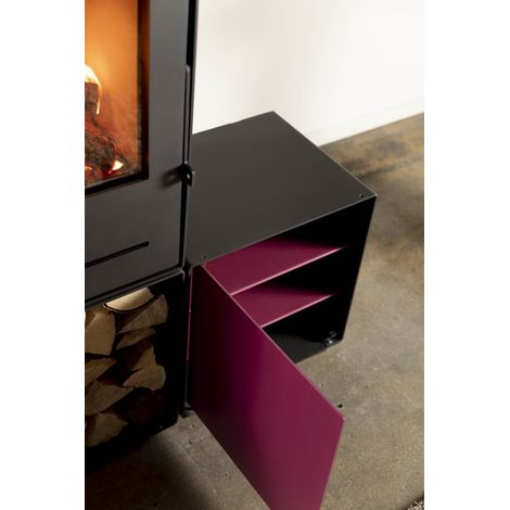 Rotviolette Tür/Regalböden für quad. Kombinationsbox NELE