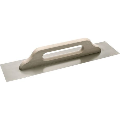 Llana extra larga para microcemento fabricada con acero inoxidable y mango de madera 09517189 (1/2)