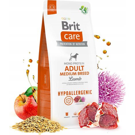 Brit Care Chien Hypoallergénique Adulte Moyen Agneau 12 kg