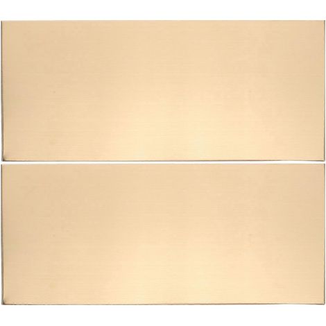 Lot de 2 plaques nominatives vierges pour porte de bureau : 25 x 11 cm, en acier inoxydable, autocollantes et gravables, pour cadre de porte (idéales pour écoles et appartements). (1/4)