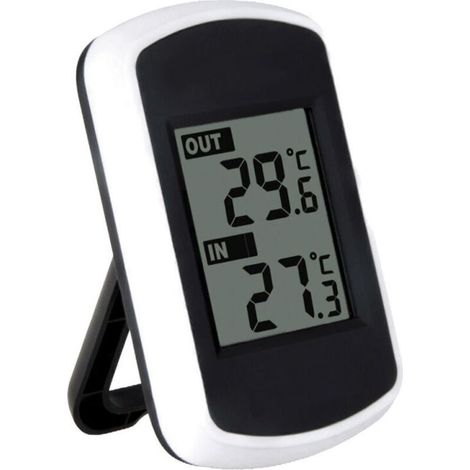 Testeur de température ambiante de mesure de température de thermomètre intérieur et extérieur sans fil LCD (1/4)
