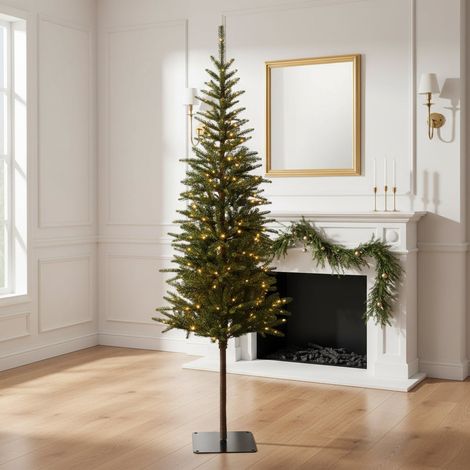Albero di natale "Alpbach" con Micro Led in PE Effetto Real Touch + PVC Altissima qualità -210 cm (1/5)